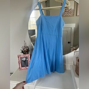 Blue mini dress